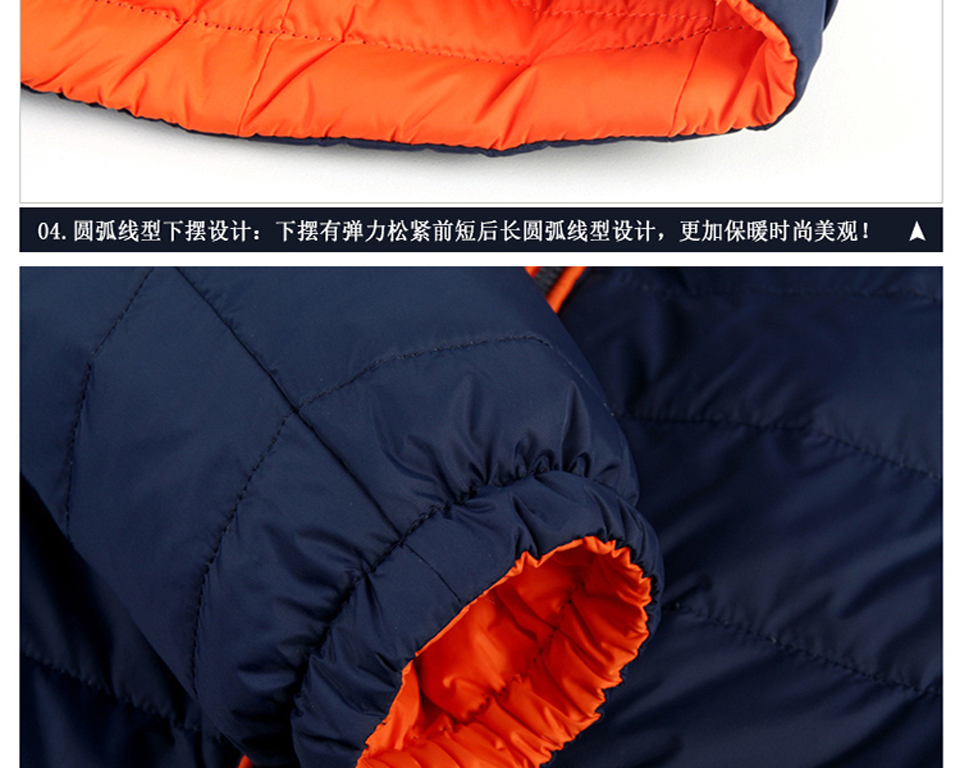 羽絨服細節展示