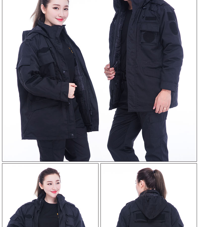 加厚防寒服保安冬作訓服