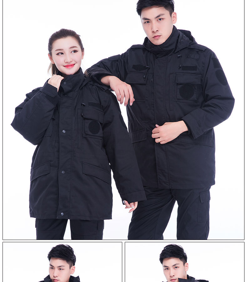 加厚防寒服保安冬作訓服