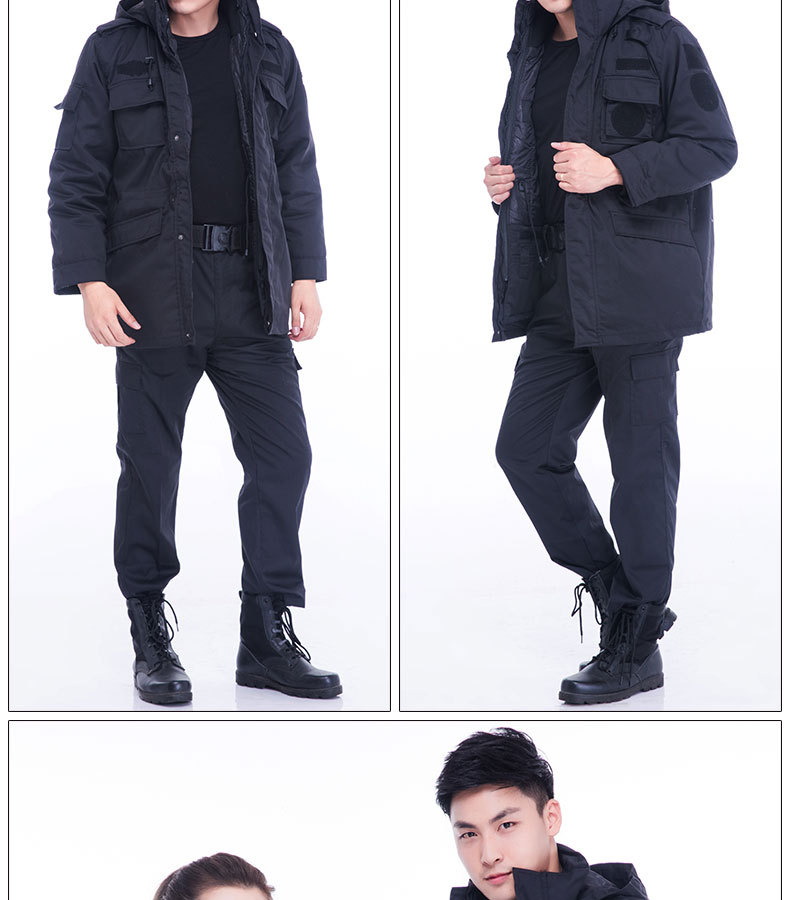 加厚防寒服保安冬作訓服