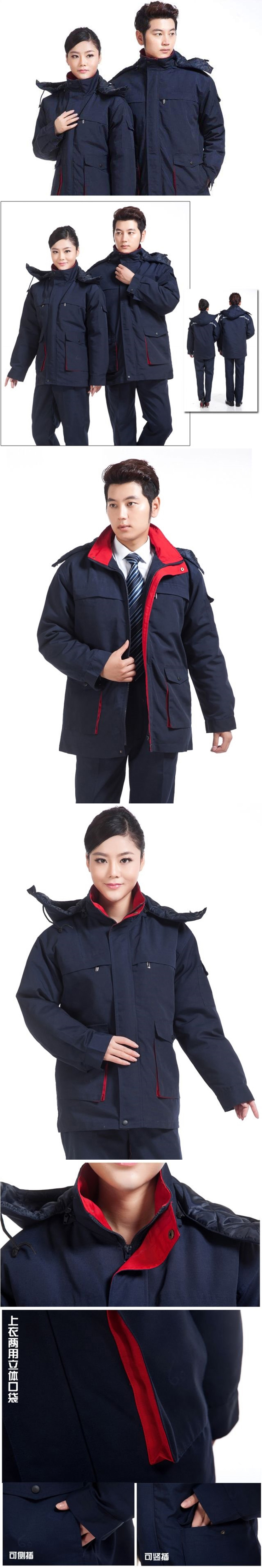 可定制棉服工裝細節展示