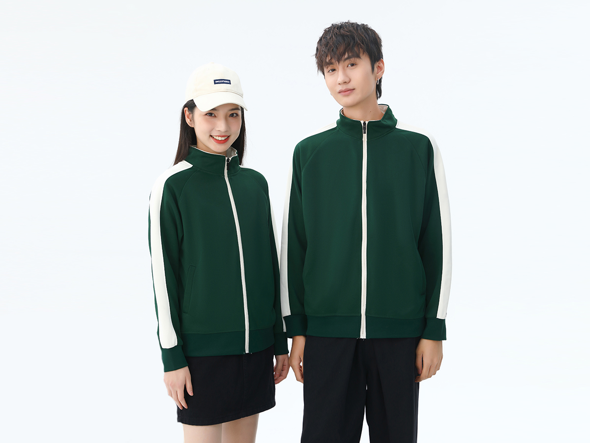 拼色立領衛衣定制