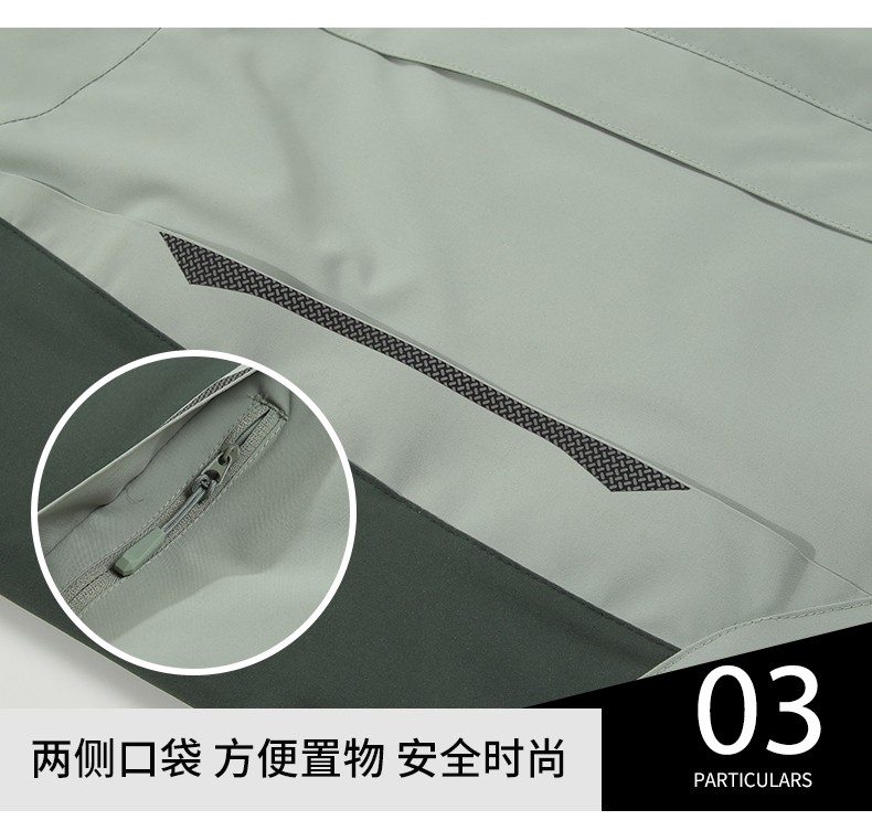 沖鋒衣細節展示